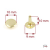 One-sided Rivet 10/9/10/50 gold