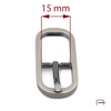 Women's buckle 15 mm satin black nickel 1201691
