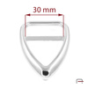Klamra damska do paska 30 mm nikiel 1506012