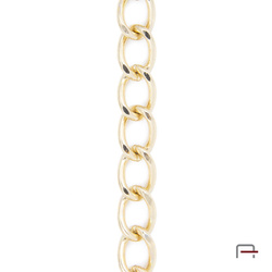 Steel chain 16x11x2,4 mm gold 4100650