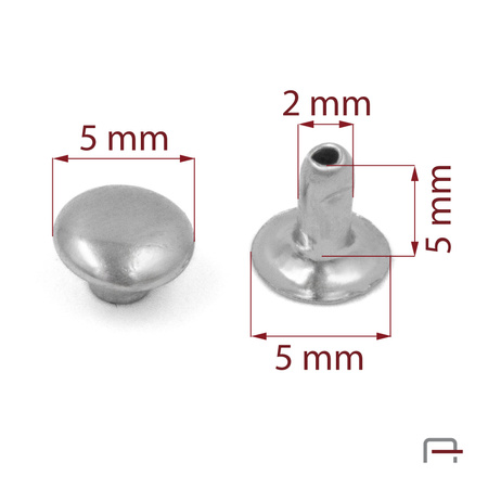 One-sided Rivet 5/5/5/10 nickel