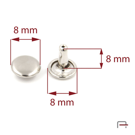 Two-sided Rivet L8/8/8/10 nickel