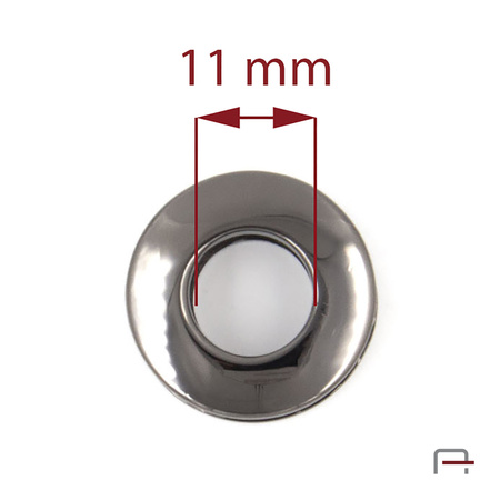 Eyelet 11 mm black nickel 3906290