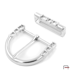 Klamra damska do paska + szlufka 40 mm nikiel 1605812