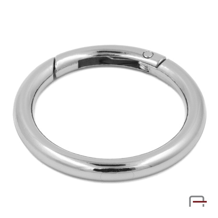 Metal Ring Carabiner 38 mm nickel 3711610