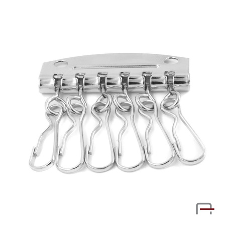 Key holder with 6 hooks nickel 5102710