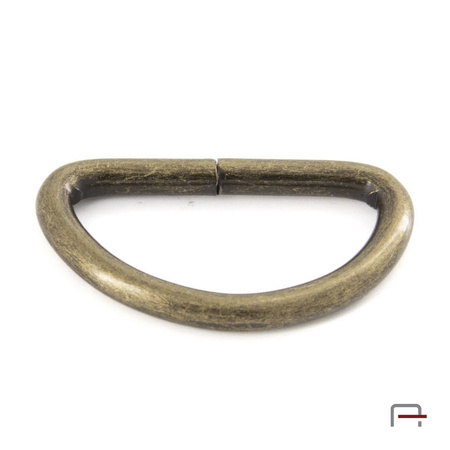 Półkółko 32mm, drut 4 mm stare złoto 35025200