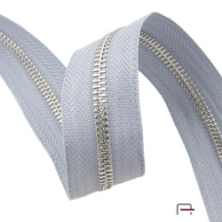 Zipper Tape #5 Light bluishgray - nickel Y-teeth 4710710/339