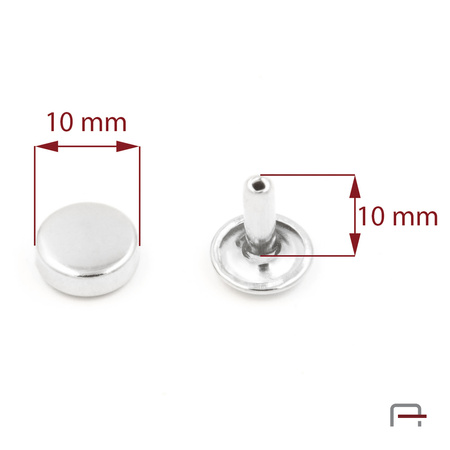 Flat rivets 10x10x10 3903510