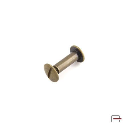 Screw 15 mm old brass 5201520