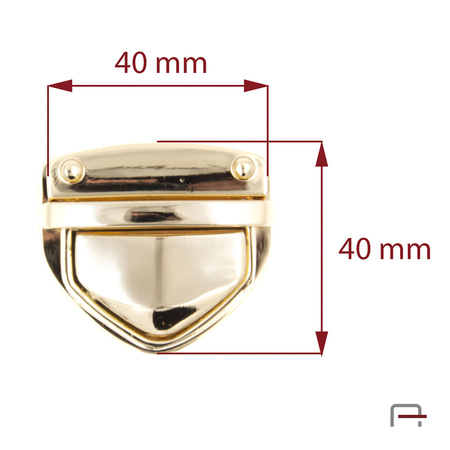 Zamek Tik-Tak Złoto 3106653