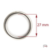 Metal Ring 27 mm nickel 3707112