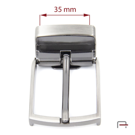 Clip Buckle 35 mm satin gun 2635591