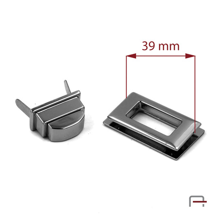 Zamek przekrętka Czarny 3106890