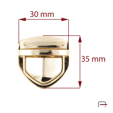 Zamek Tik-Tak Złoty 3106753