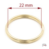 Kółko do kluczy 22 mm Złoto 51103500