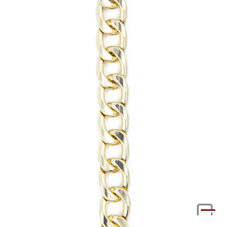ŁAŃCUCH STALOWY 13x9,3x2,4 mm złoty 4100450