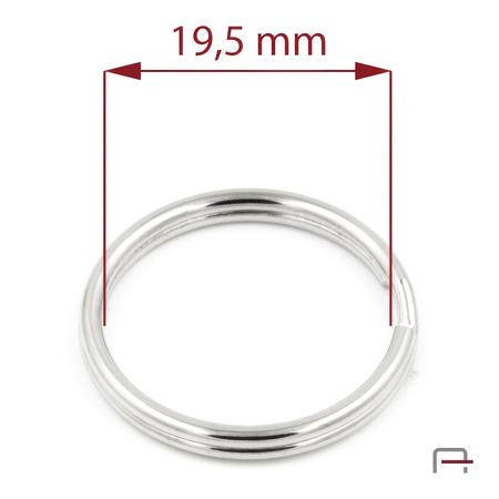 Kółko do kluczy 19,5 mm Nikiel 42020100