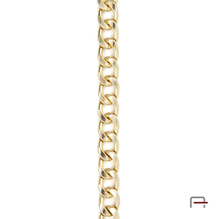 Steel chain 16x11,5x3 mm gold 4113153