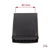Clamp Belt Buckle 40 mm black matt 2904745