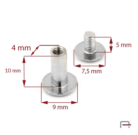 Screw 10 mm nickel 52010100