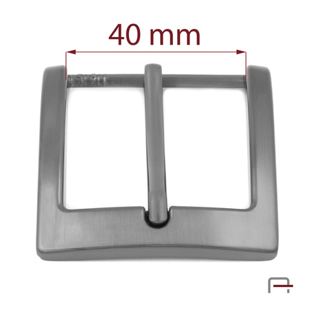 Men's Buckle 40 mm satin black nickel 2306593 NICKEL FREE