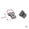 Briedcase Lock, Tuck Lock Black Nickel 3104690