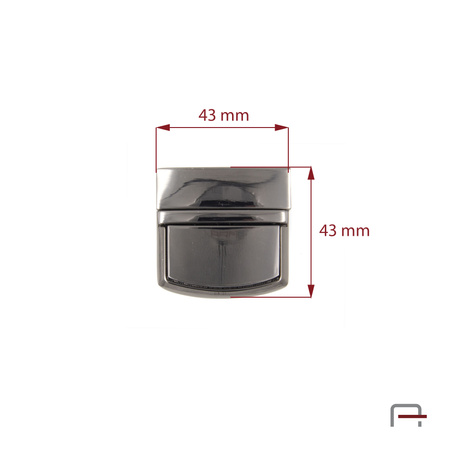 Zamek Tik-Tak Czarny 3106590