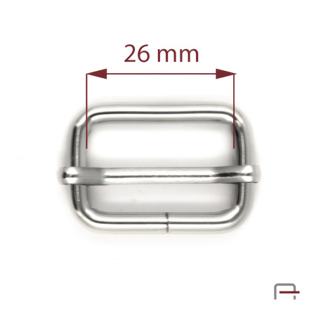 Slide Buckle 26 mm, wire 4 mm nickel 35012100