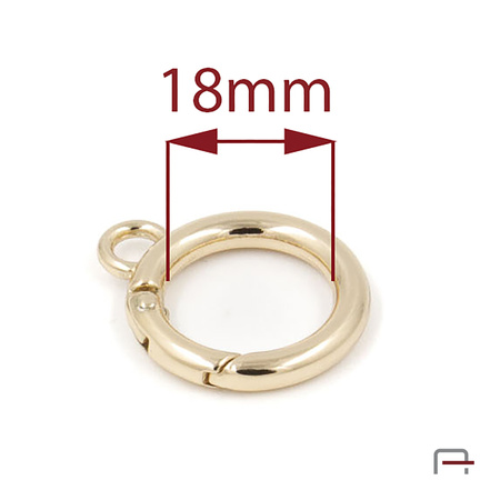 Metal Ring Carabiner with handle gold 3708453