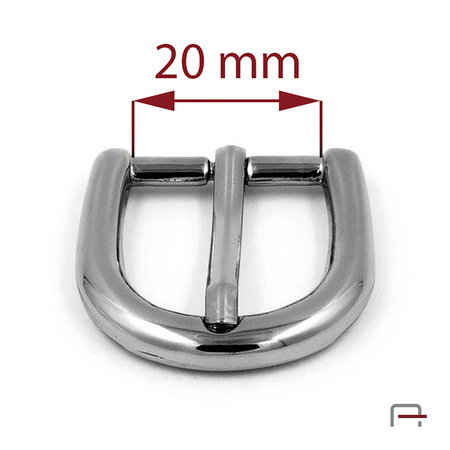 Women's Buckle 20 mm satin black nickel 1305791