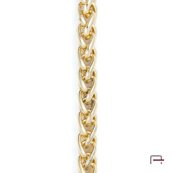 Steel chain 12x8x2,5 mm gold 4113453