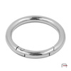 Metal Ring Carabiner 38 mm nickel 3711610