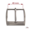 Men's Buckle 40 mm satin black nickel 2307391