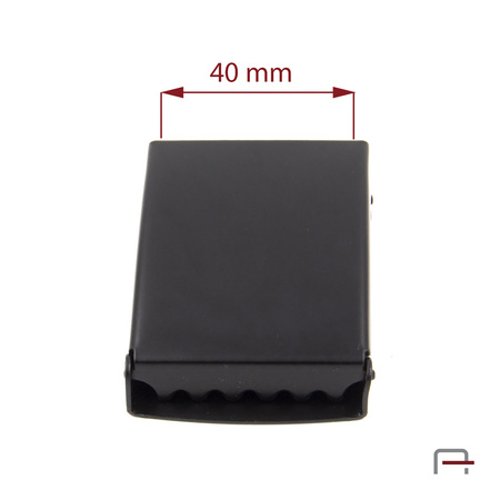 Klamra do taśmy 40 mm czarny mat 2901545