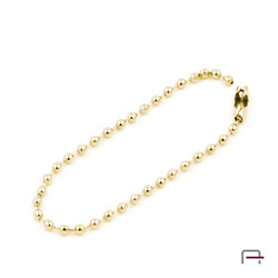 Ball chain 12 cm with connector gold 41413500