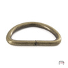 D-ring 32 mm, wire 4 mm old brass 35025200