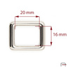 Ramka 20 mm nikiel 3605110