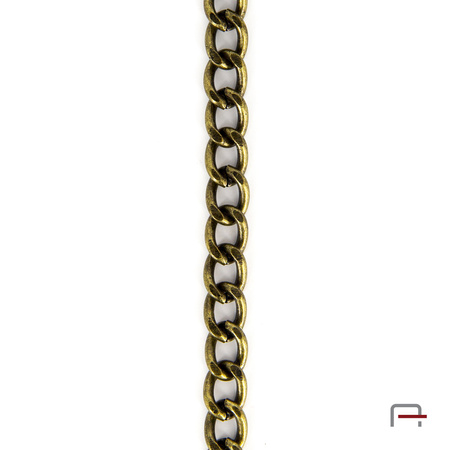 Steel Chain 11x8x2 mm old brass 4139220