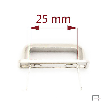 Uchwyt 25 mm nikiel 3303312