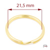 Kółko do kluczy 21,5 mm złoto 42022500