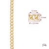 Steel chain 12x9x2,5 mm gold 4114953