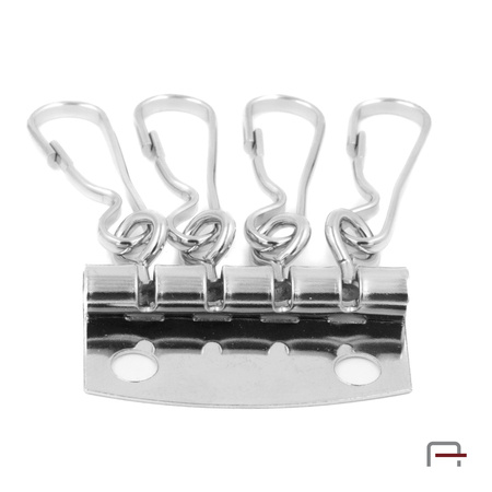 Key holder with 4 hooks nickel 5102210