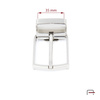 Clip buckle 35 mm satin nickel 2635511