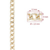 Steel chain 12x9x2,5 mm gold 4113853