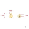 Knopik 5 mm złoto 52101500