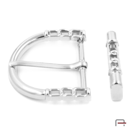 Klamra damska do paska + szlufka 40 mm nikiel 1605812