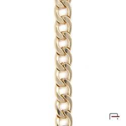 Steel chain 9x6x1,6 mm gold 4100950