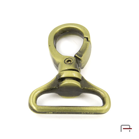 Snap Hook 25 mm satin old brass 3223321