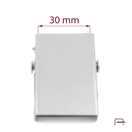 Clamp Belt Buckle 30 mm old silver 2905131